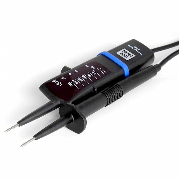 voltage tester with single pole and continuity