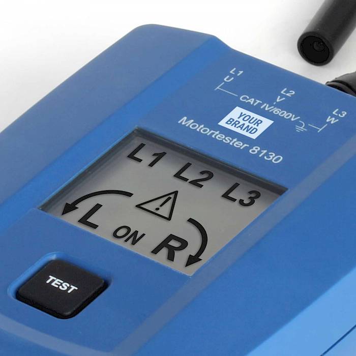 Motor tester and rotary field indicator CAT IV 600 V, LCD version 1