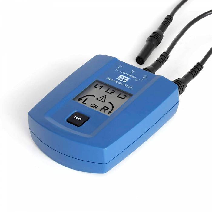 Motor tester and rotary field indicator CAT IV 600 V, LCD version