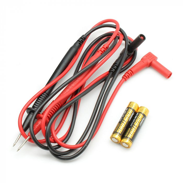 Test leads and batteries for clamp meter HDT 30020